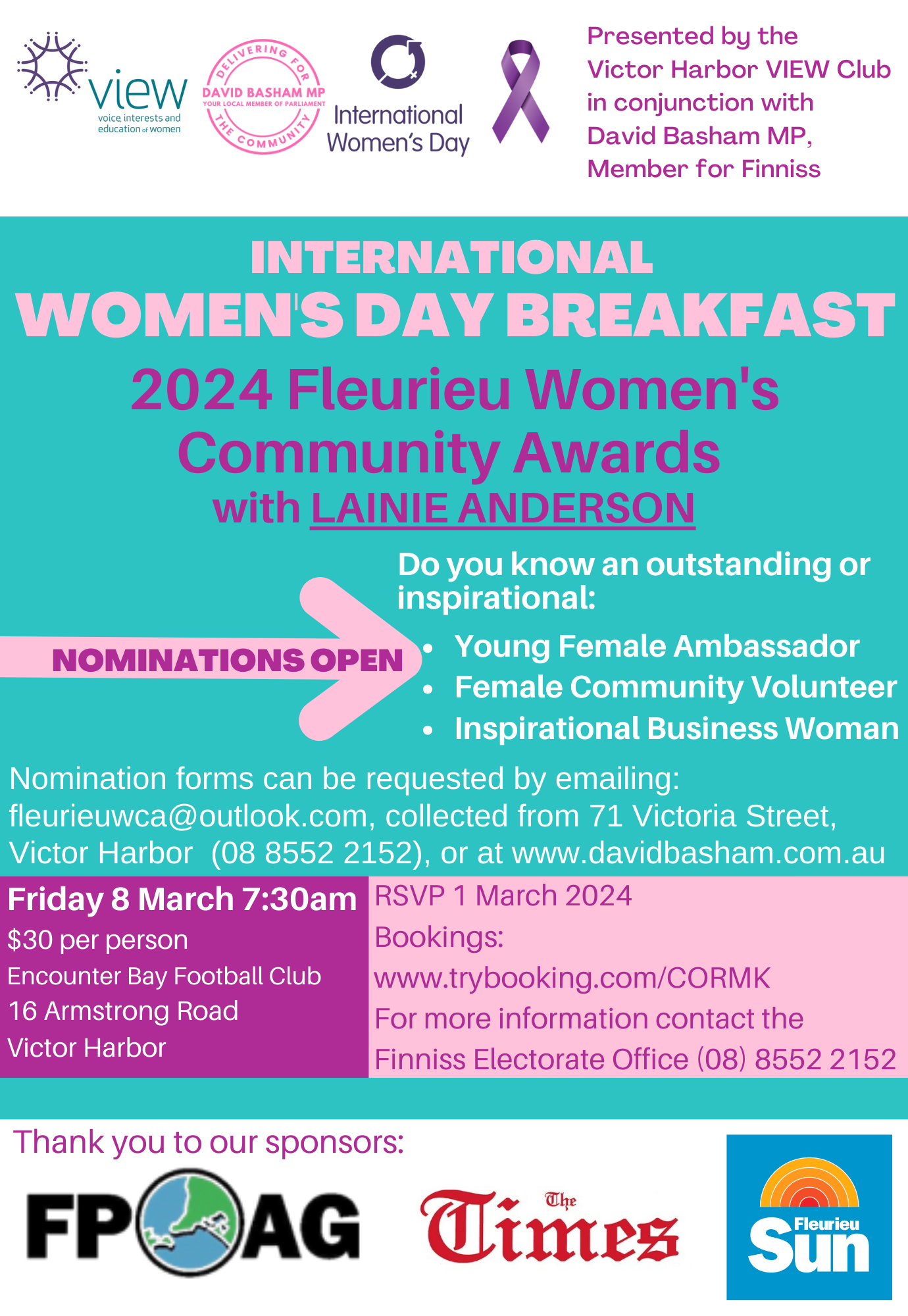 2024 Fleurieu Women's Community Awards
